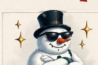 Schneemann mit Charisma in einer satirischen Weihnachtsgeschichte