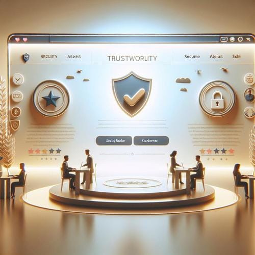 { "meta_title": "Conversion-Booster: Vertrauen auf deiner Website erhöhen", "meta_description": "Trust-Elemente sind entscheidend für den Online-Erfolg. Erhöhe deine Conversion-Raten mit Sicherheitssiegeln, Bewertungen und mehr.", "keywords": "Trust-Elemente, Conversion-Rate, Kundenbewertungen, Sicherheitssiegel, Online-Shop", "slug": "trust-elemente-conversion-booster", "og_title": "Steigere dein Online-Vertrauen und die Conversion-Raten", "og_description": "Entdecke, wie Trust-Elemente wie Sicherheitszertifikate und Kundenbewertungen das Vertrauen deiner Besucher erhöhen und die Verkäufe steigern.", "h2": "Vertrauen aufbauen: Die wichtigsten Trust-Elemente für deine Website", "image_prompt": "A serene, professional website interface showcasing trust elements like security badges and customer testimonials, with a bright and inviting atmosphere." }