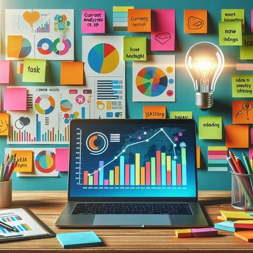 { "meta_title": "Wichtige Marketing-Kennzahlen für Einsteiger", "meta_description": "Marketing-Kennzahlen sind der Schlüssel zum Erfolg. Lerne, wie du KPIs effektiv nutzt, um deine Strategie zu optimieren.", "keywords": "Marketing-Kennzahlen, KPIs, Erfolg messen, Conversion Rate, Traffic", "slug": "marketing-kennzahlen-einsteiger", "og_title": "Entdecke die Kraft der Marketing-Kennzahlen!", "og_description": "Lass uns gemeinsam erfahren, wie Marketing-KPIs deine Strategien revolutionieren können und deinen Geschäftserfolg sichern.", "h2": "Die Top Marketing-Kennzahlen, die jeder Einsteiger kennen sollte", "image_prompt": "A vibrant and engaging marketing workspace with a laptop displaying graphs and charts, colorful sticky notes on a wall, and a lightbulb symbolizing ideas." }