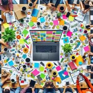 { "meta_title": "Kostenlose Tools für effektives Marketing organisieren", "meta_description": "Marketing Organisation leicht gemacht mit kostenlosen Tools wie Trello und Notion. Steigere die Effizienz deines Teams!", "keywords": "Marketing, kostenlose Tools, Trello, Notion, Organisation", "slug": "kostenlose-tools-marketing-organisieren", "og_title": "Entdecke die besten kostenlosen Tools für dein Marketing", "og_description": "Erfahre, wie du mit kostenlosen Tools wie Trello und Notion deine Marketingstrategie optimierst und dein Team effizienter organisierst.", "h2": "So kannst du dein Marketing mit kostenlosen Tools erfolgreich organisieren", "image_prompt": "A vibrant workspace with a laptop displaying a project management tool, surrounded by colorful sticky notes, coffee cups, and a plant, exuding a productive and creative atmosphere." }