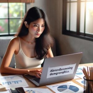 { "meta_title": "Zielgruppe definieren: So findest du deine idealen Kunden", "meta_description": "Zielgruppe identifizieren und ansprechen: Nutze effektive Strategien, um deine Kundenbedürfnisse zu verstehen und zu erreichen.", "keywords": "Zielgruppe, Kunden, Marktforschung, Marketingstrategien, Käufer-Personas", "slug": "zielgruppe-definieren-finden", "og_title": "Entdecke die Geheimnisse deiner Zielgruppe!", "og_description": "Lerne, wie du deine Zielgruppe identifizieren und effektiv ansprechen kannst, um den Erfolg deines Unternehmens zu steigern.", "h2": "Die perfekte Zielgruppe finden: Ein Leitfaden zur Identifizierung und Ansprache", "image_prompt": "A serene workspace with a person analyzing demographics on a laptop, surrounded by brainstorming notes and marketing charts, evoking focus and ambition." }