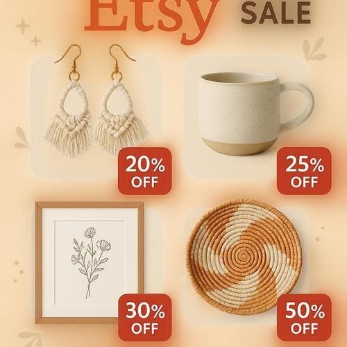 Strategische Rabatte auf Etsy erfolgreich einsetzen Etsy, Rabatte, Verkaufsaktionen, Kundenbindung, Rabattstrategie