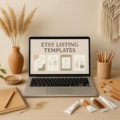 Etsy Listing-Vorlagen: Schnell & Effizient Etsy, Listing-Vorlagen, Produkte listen, Zeitsparen, SEO